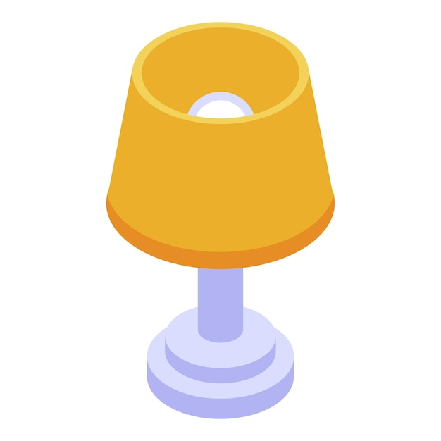 Children desk lamp icon Isometric of children desk lamp vector icon for web design isolated on white background