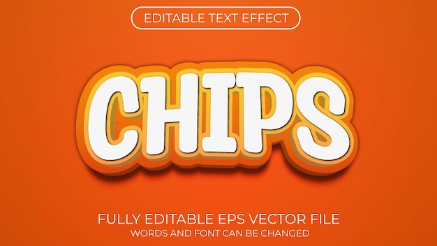 Chips text effect