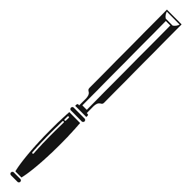 Chisel construction icon Simple illustration of chisel construction vector icon for web design isolated on white background