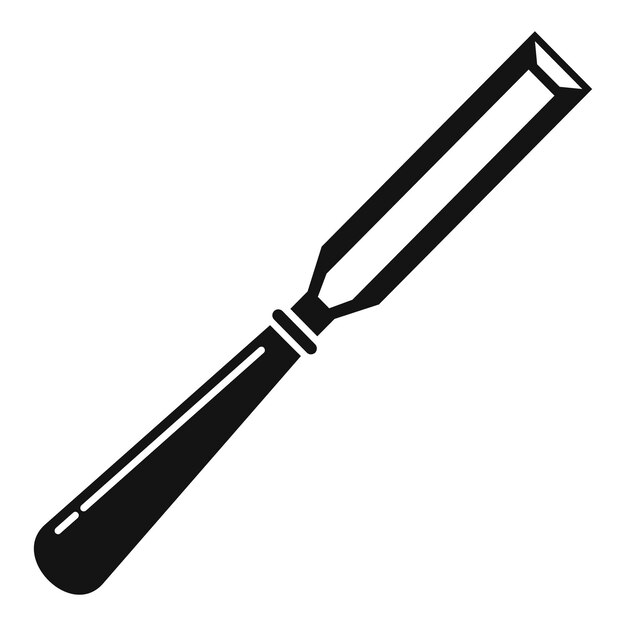 Chisel iron icon Simple illustration of chisel iron vector icon for web design isolated on white background