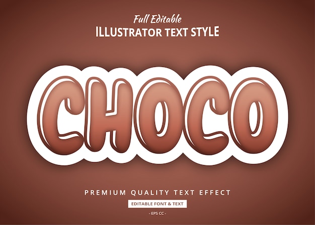 Chocolate Text  Effect