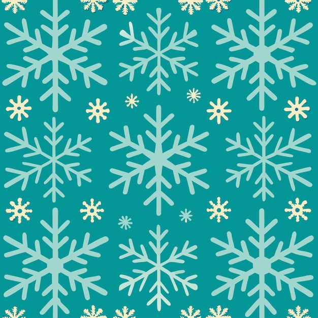 christmas seamless snowflake pattern design