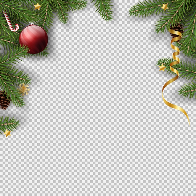 christmas transparent frame background 