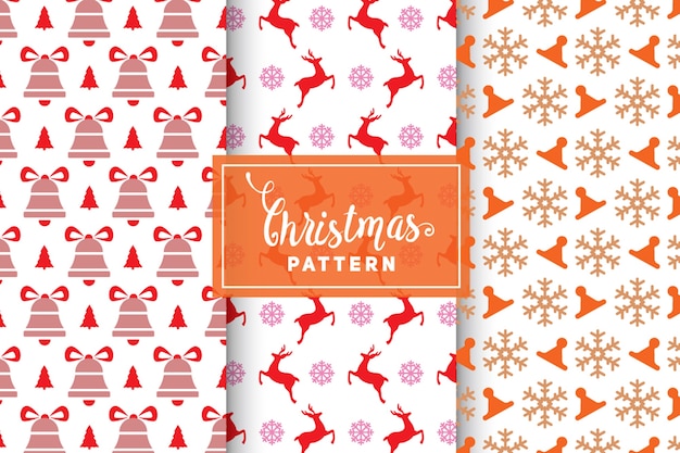 Christmas Vector Patterns. Simple, Minimalist Designs. EPS 10, Vector Objects.