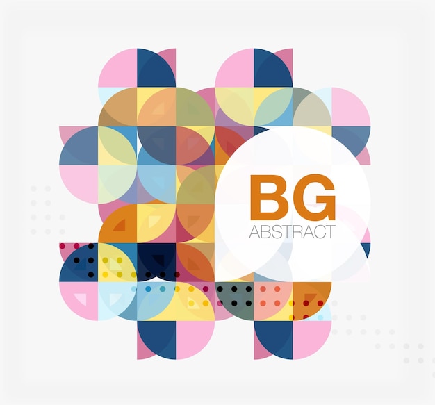 Circle banner Vector template background for workflow layout diagram number options or web design