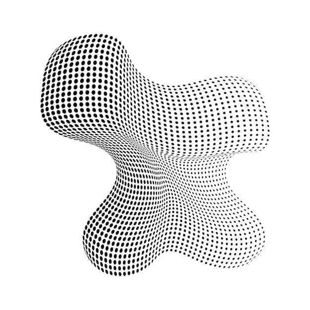Circle blob pattern vector
