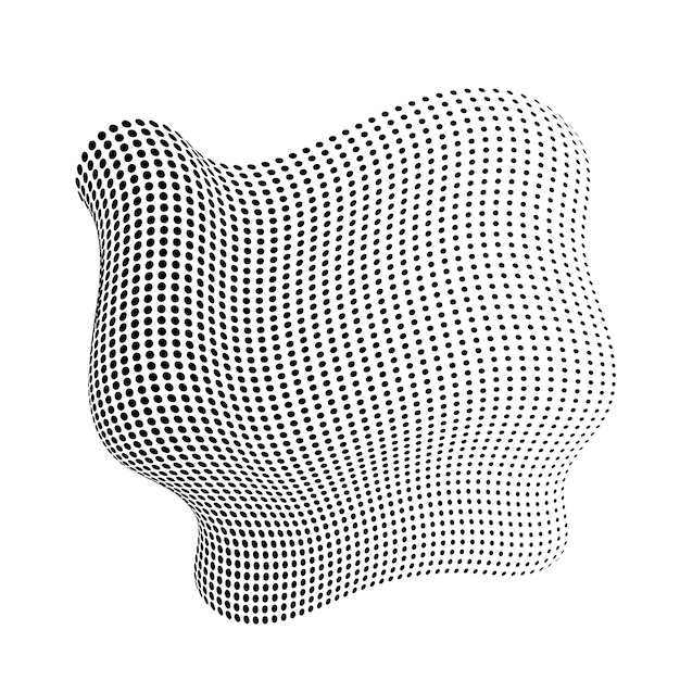 Circle blob pattern vector