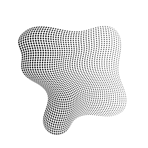 Circle blob pattern vector