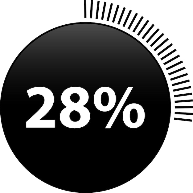 circle percentage 28 diagrams  ready to use for web design, user interface (ui) or infographic, for