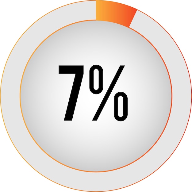 Circle percentage diagrams  ready to use for web design, user interface (UI) or infographic