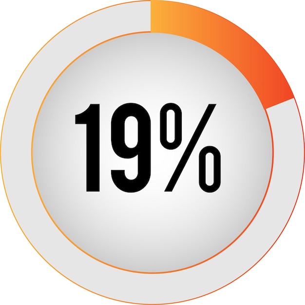 Circle percentage diagrams  ready to use for web design, user interface (UI) or infographic