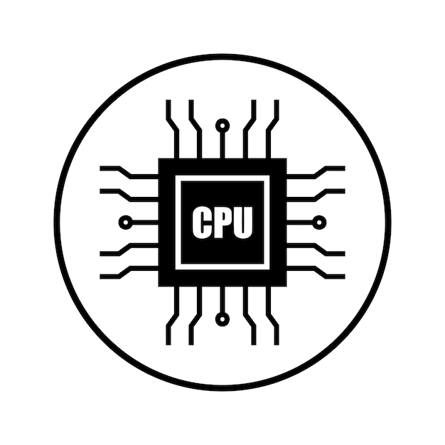 Circuit board icon Technology scheme symbol UI UX GUI design element