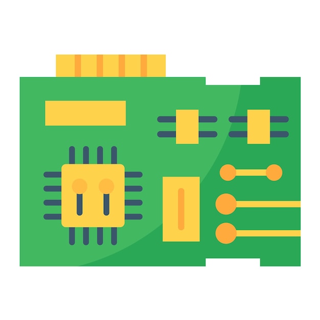 Circuit Flat Illustration
