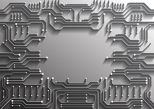 circuit technology background with hi-tech digital data connection system and computer electronic design