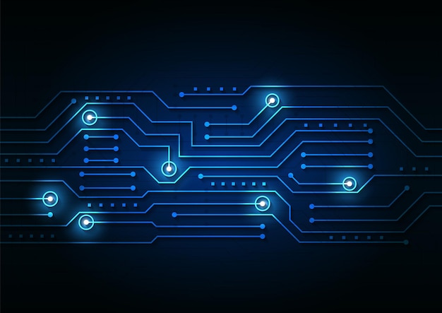 Circuit technology background with hi-tech digital data connection system and computer electronic design
