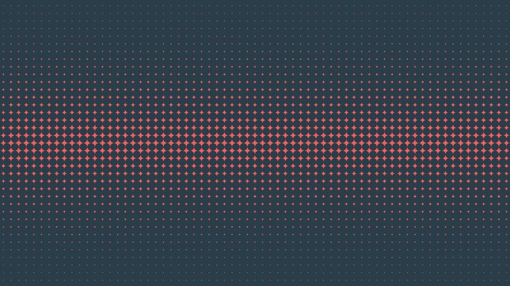 Vektor circular halftone pattern straight line border vector red black abstraction
