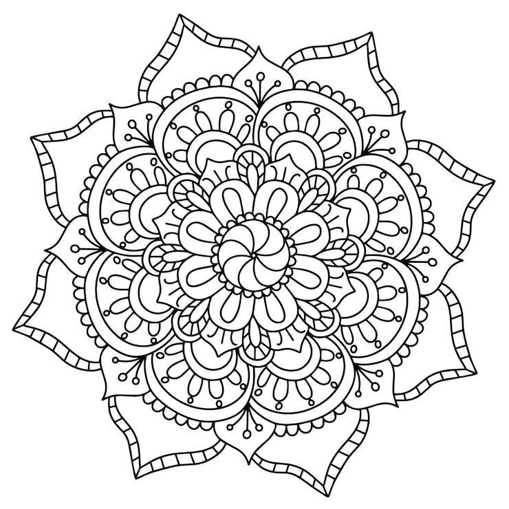 Vektor circular pattern in the form of a mandala