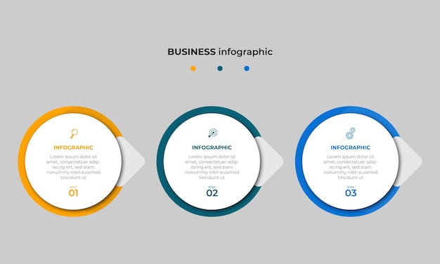 circular timeline steps infographics design template