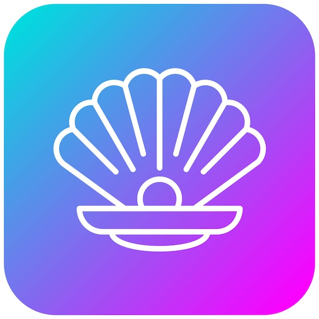 Clam vector icon Can be used for Coastline iconset