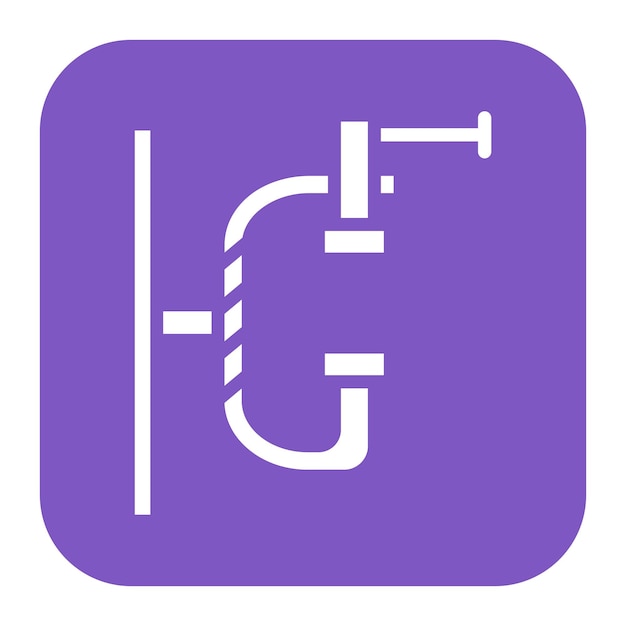 Clamp icon vector image Can be used for Science