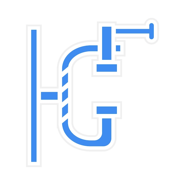 Clamp icon vector image Can be used for Science