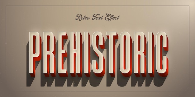 Classic 3D Vintage Typography Text Effect