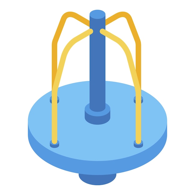 classic merry go round icon isometric of classic merry go round vector icon for web design isolated on white background