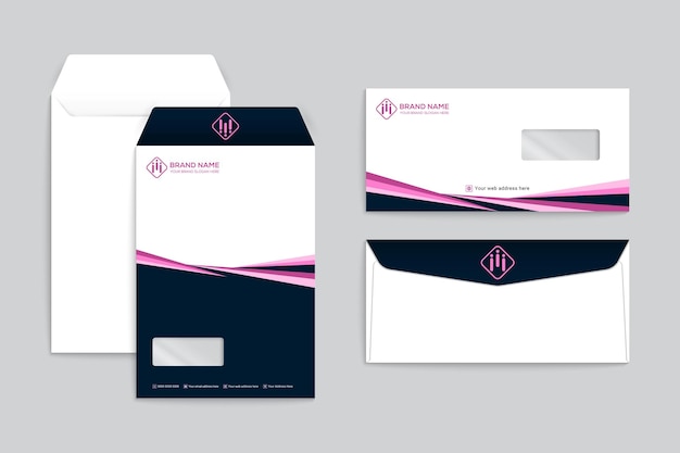 clean professional creative envelope template