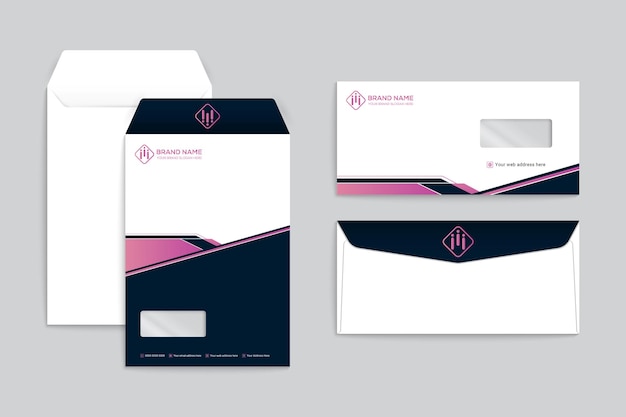 clean style modern envelope template