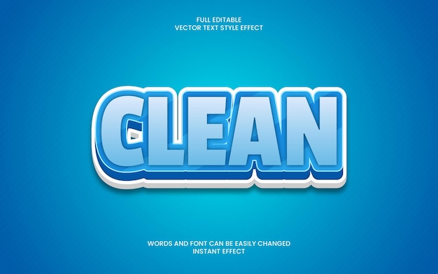 Clean Text Effect