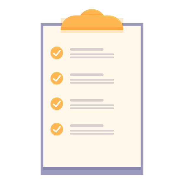 Clipboard showing completed checklist with check marks