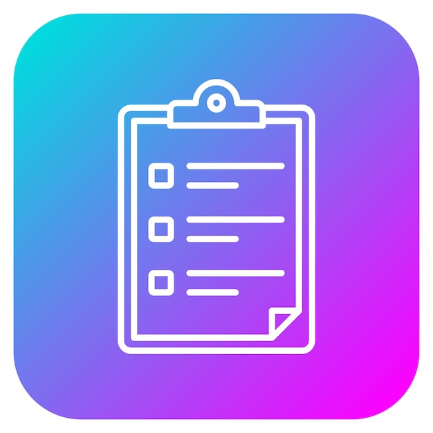 Clipboard vector icon Can be used for Library iconset