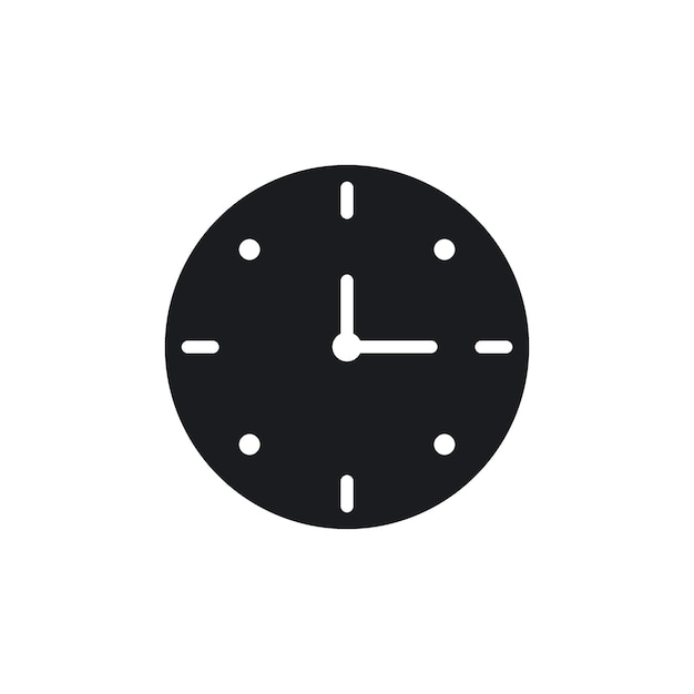 Clock two icon set 2 Am or pm time vector symbol in black filled and outlined style