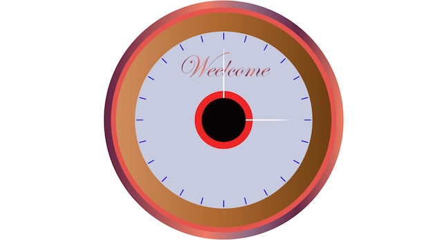 clock with quarter past icon over white background half line half color style