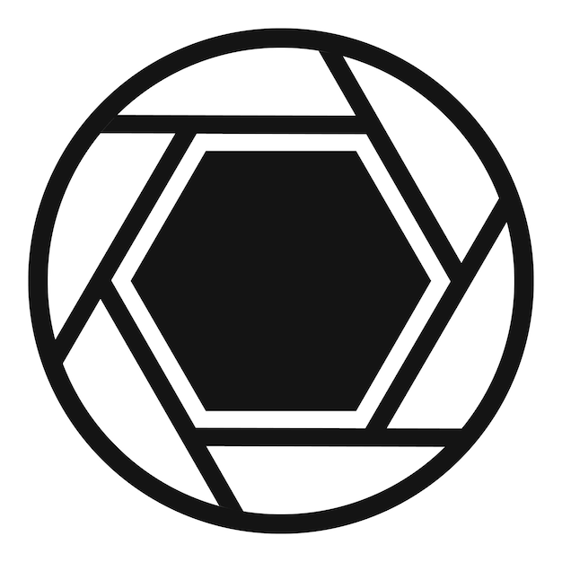 close objective icon simple illustration of close objective vector icon for web