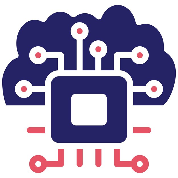 Cloud Based Architecture vector icon illustration of Data Analytics iconset