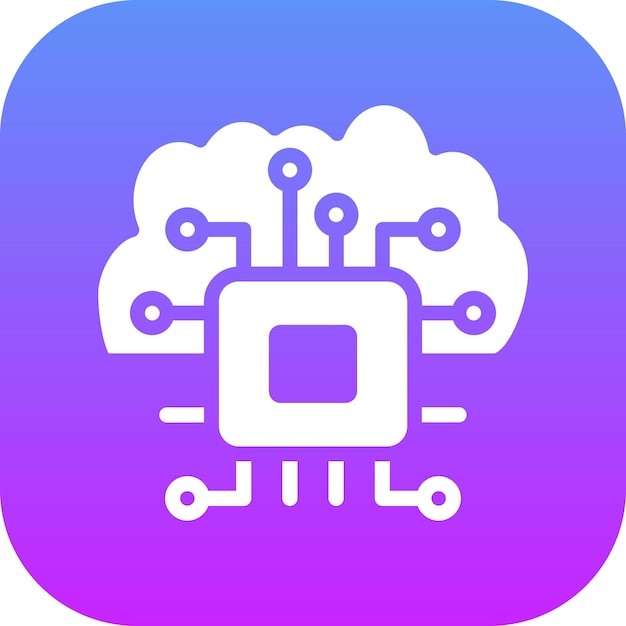 Cloud Based Architecture vector icon illustration of Data Analytics iconset