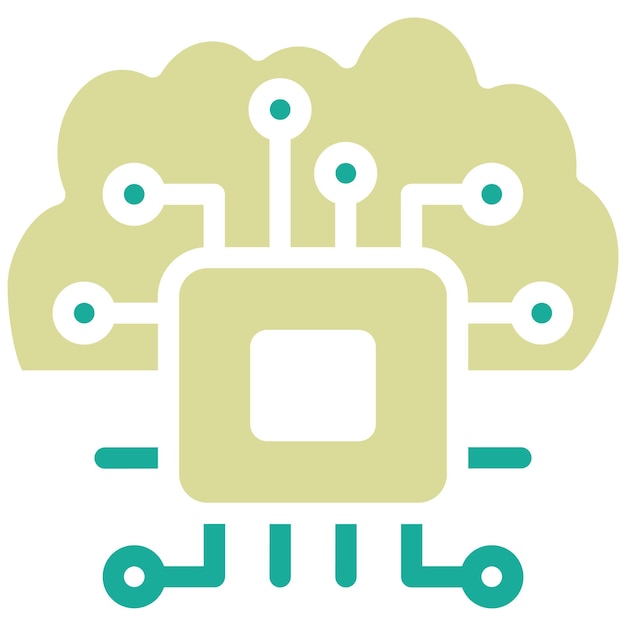 Cloud Based Architecture vector icon illustration of Data Analytics iconset