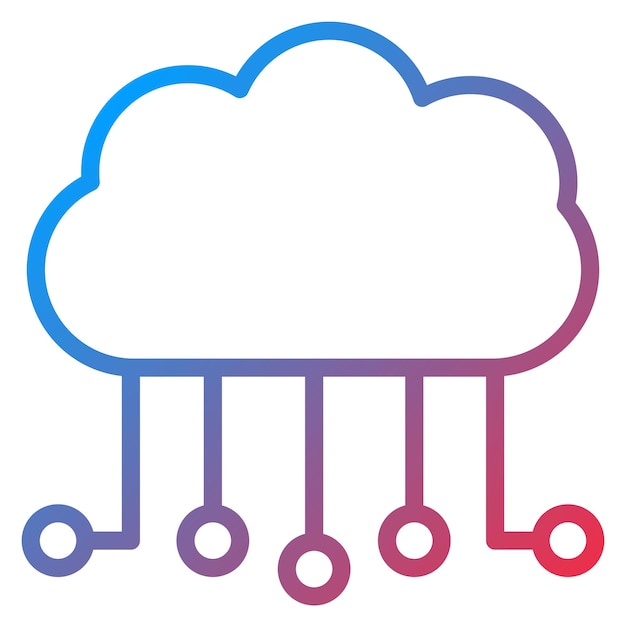 cloud computing icon vector image can be used for digital disruption