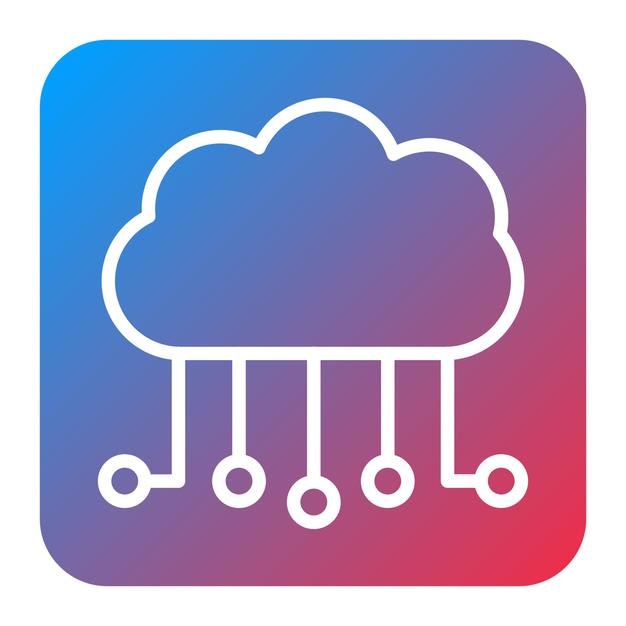 cloud computing icon vector image can be used for digital disruption