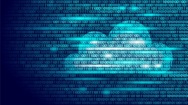 cloud computing online storage binary code numbers