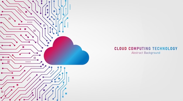 Cloud Computing technology Internet and cyber technology concept Abstract cloud technology