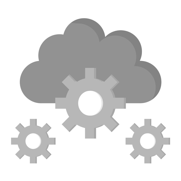 Cloud Setting icon vector image Can be used for Cloud Computing