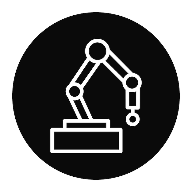 Cobot icon vector image Can be used for Robotics