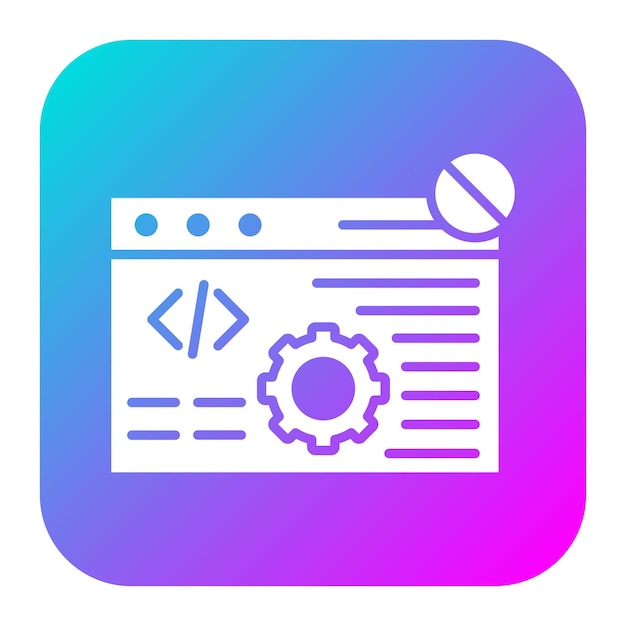 code block vector icon can be used for no code iconset