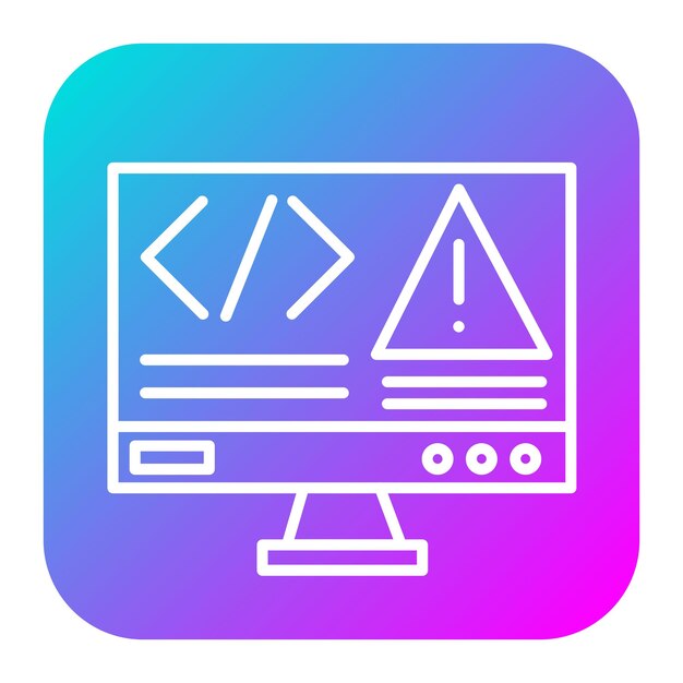 code error vector icon can be used for coding and development iconset
