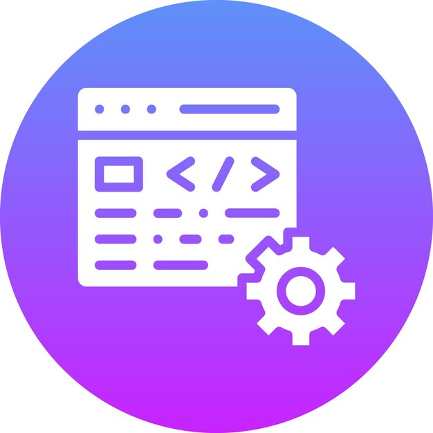 code settings vector icon illustration of web hosting iconset