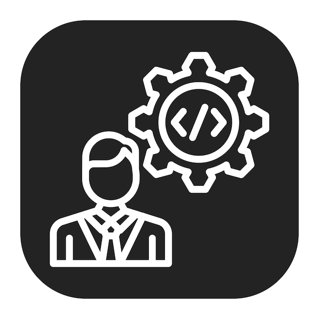 coding skills icon vector image can be used for freelancer