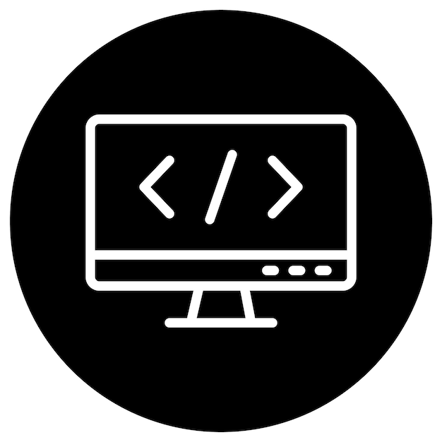 Coding Vector Icon Design Illustration