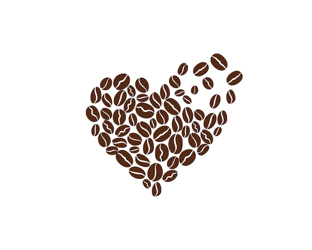 Coffee bean icon vector